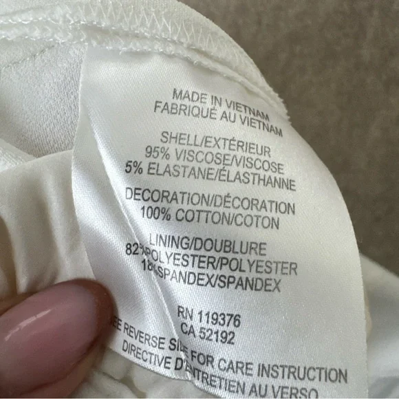 Helmut Lang White Drawstring Cropped Joggers - Picture 11 of 12